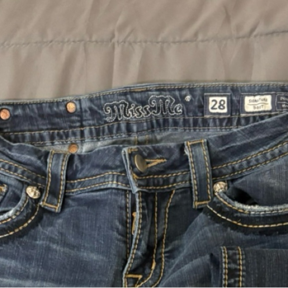 Miss Me Dark Blue Boot Cut Jeans - Picture 2 of 3